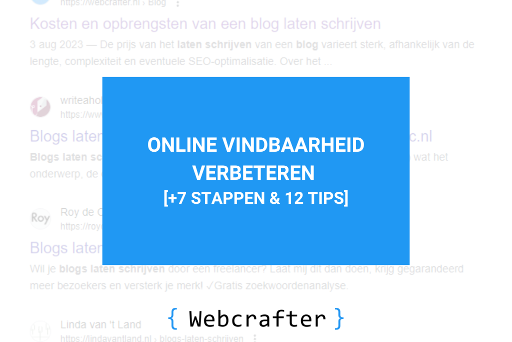 online vindbaarheid verbeteren