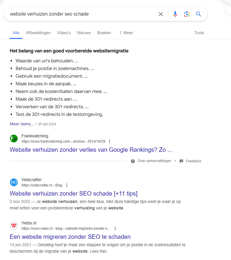 Search Engine Results Page