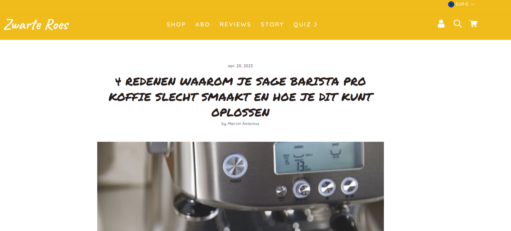 webshop blog