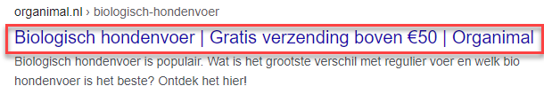 webshop title tag