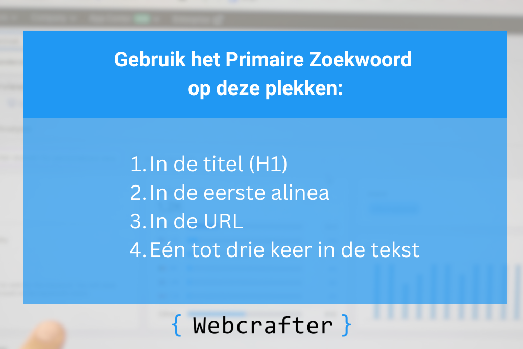 gebruik zoekwoorden